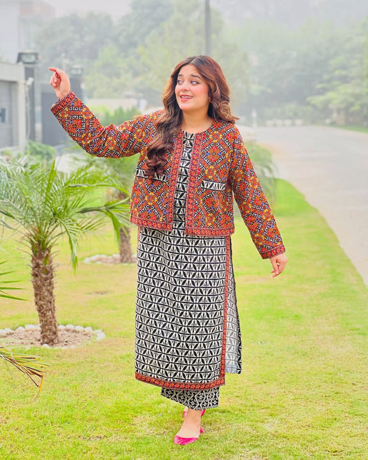 Ajrak Koti Digital 3PC